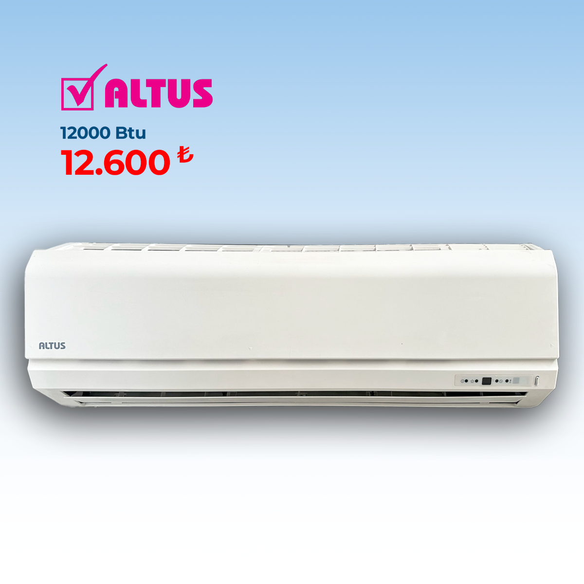 Altus 12.000 BTU Duvar Tipi Klima – Antalya İkinci El Klima