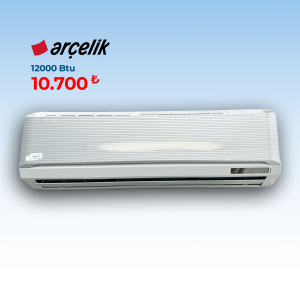 Arçelik 12044 A Active Plasma Plus Serisi 12.500 BTU Duvar Tipi Split Klima – İkinci El Antalya